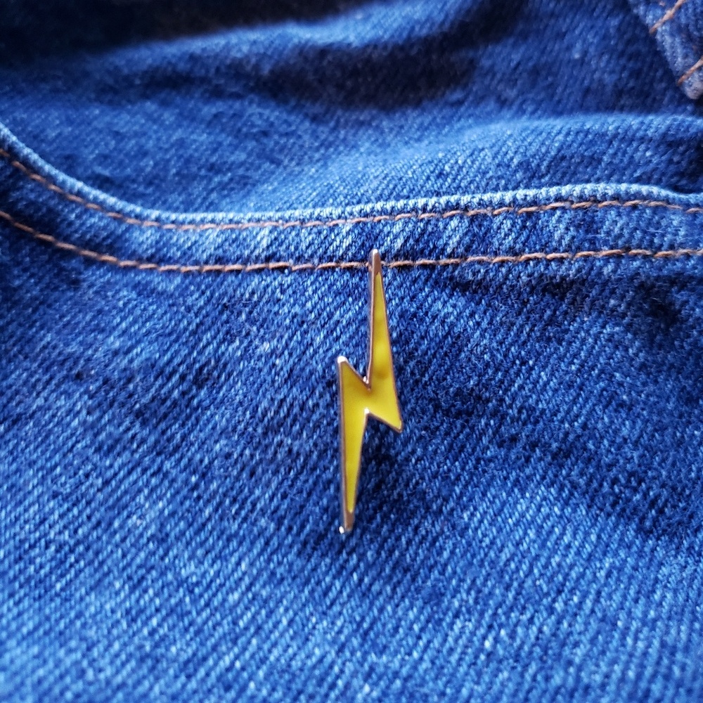Lightning Bolt Enamel Pin